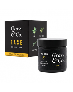 Grass & Co. EASE CBD Muscle Balm 300mg with Tea Tree, Eucalyptus & Arnica 60ml